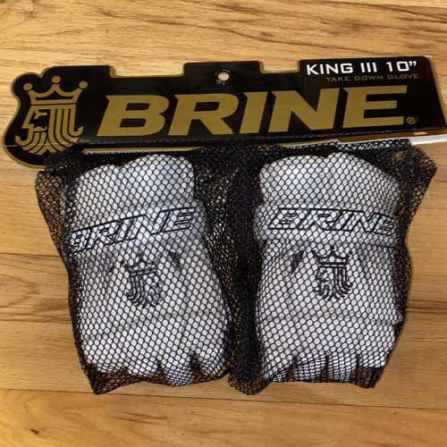 New Brine King III 10" Lacrosse Gloves