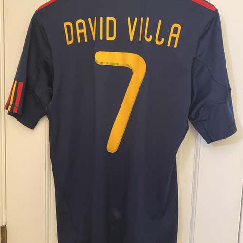 David Villa 2010 Spain Away Jersey