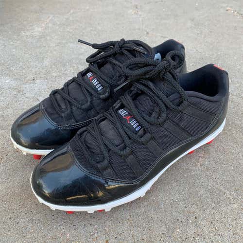 Jordan 11 Retro 'Bred' Low TD Cleats 8.5