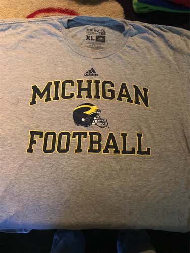 Michigan Football Gray Unisex XL Adidas Shirt