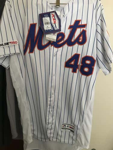 Authentic Majestic Jacob Degrom Home Mets Jersey Sz Medium