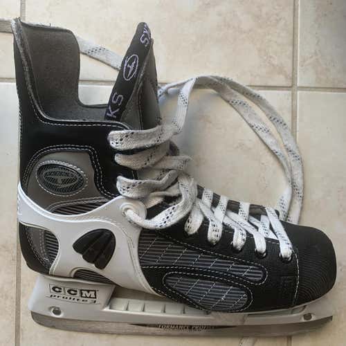 Used CCM Super Tacks D&R (Regular) Size 10 Hockey Skates