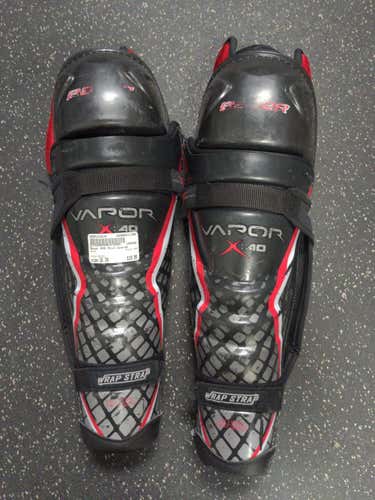Used Bauer X40 16" Ice Hockey Shin Guards