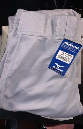 Gray New Adult Medium Mizuno Pants
