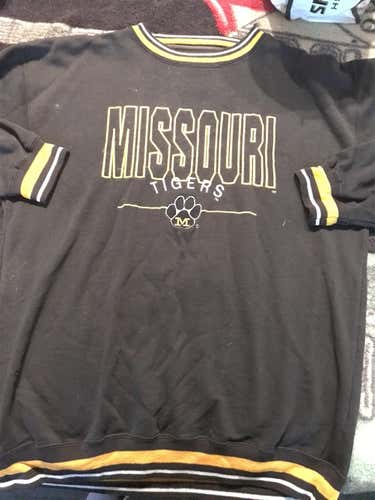 Missouri Tigers Black Unisex XL  Sweatshirt