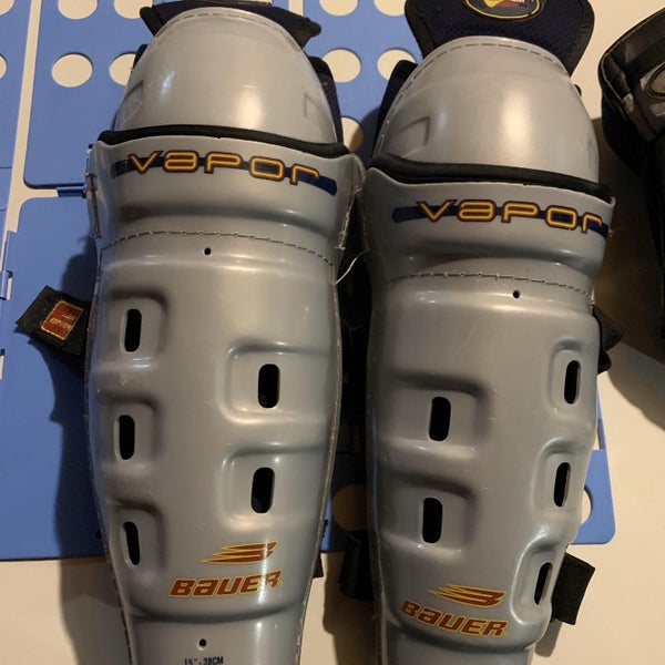 Used Bauer Vapor 4 Pro Stock Shin Pads