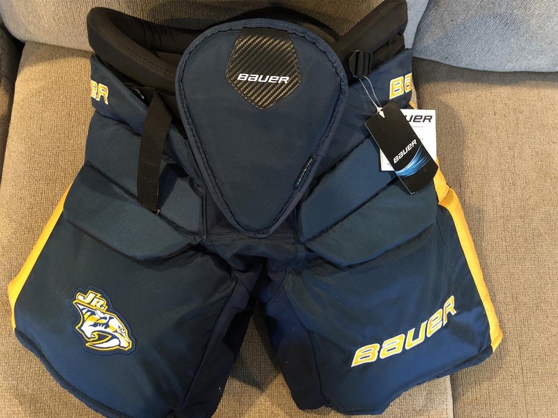 Blue New Small Senior Bauer Goalie Pants