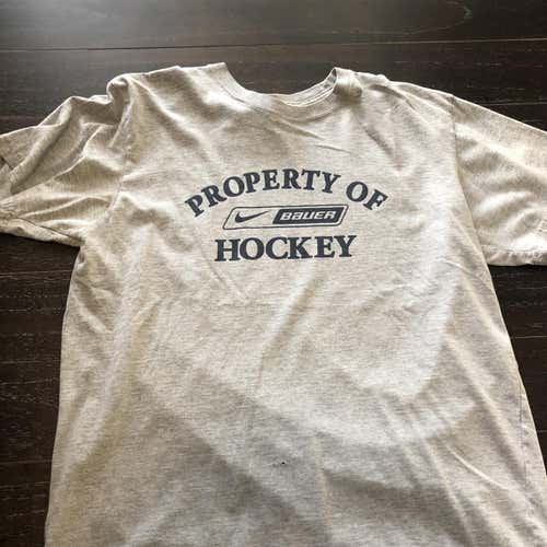 Gray Men's Large Nike Bauer Shirt