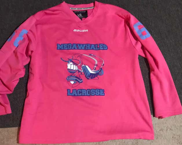 Pink Unisex Large Bauer Jersey