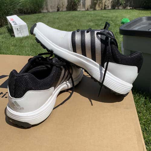 White Men's 9.0 (Women's 10) Adidas Golf Shoes