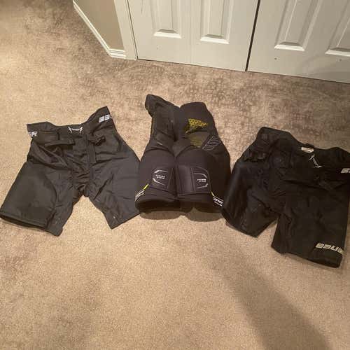 Used Senior Small Bauer TotalOne NXG Hockey Pants with bonus new shell