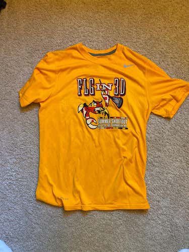 Gold Nike Dri-Fit Tournament T Shirt