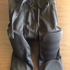 Black Unisex Youth Large Alleson Padded Football Pants