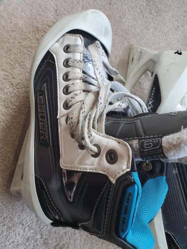 Used Bauer Reactor 9000 Goalie Skates D&R (Regular) Size 6