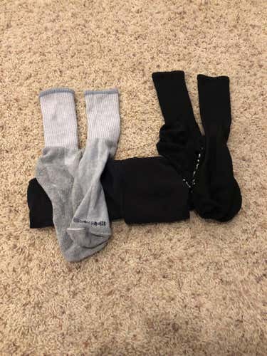 Black Senior Large   Socks