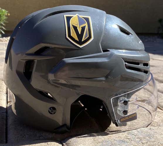 Golden Knights Bauer Re-Akt Pro Stock Helmet, Size Medium, Visor Included