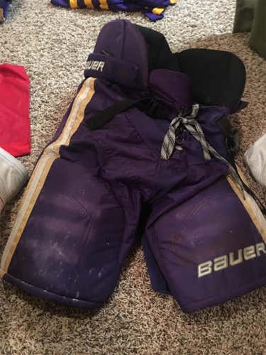 Purple Used Medium Bauer Nexus Pro Stock Hockey Pants