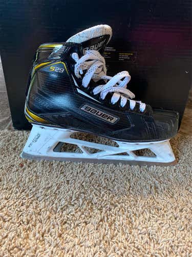 Used Bauer Supreme S29 D&R (Regular) Size 9 Hockey Goalie Skates