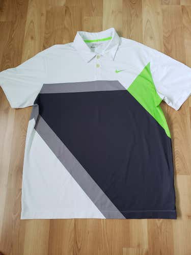 Used Men's XL Nike Golf Tour Performance Dri-Fit Polo Shirt