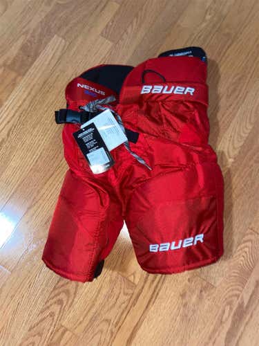Red New Medium Bauer Nexus 800  Hockey Pants