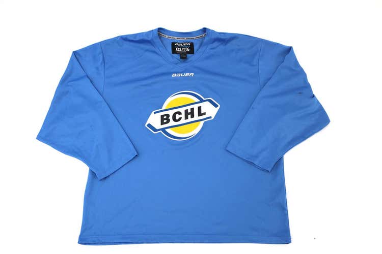 BCHL Blue Goalie Cut Bauer Practice Jersey Pro Stock