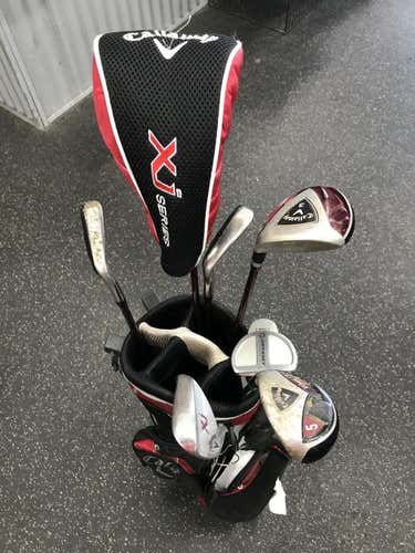 Used Callaway Xj Series 7 Piece Golf Junior & Teen Package Sets