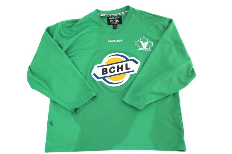 BCHL Green XXL Bauer Practice Jersey Pro Stock