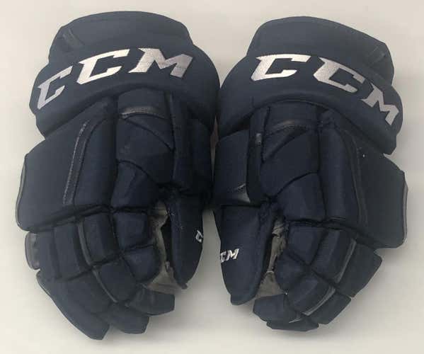 CCM HG12 Pro Stock Custom Hockey Gloves 14" Panthers NHL #55 Used (6557)