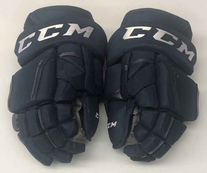 CCM HG12 Pro Stock Custom Hockey Gloves 14" Panthers NHL #55 Used (6557)