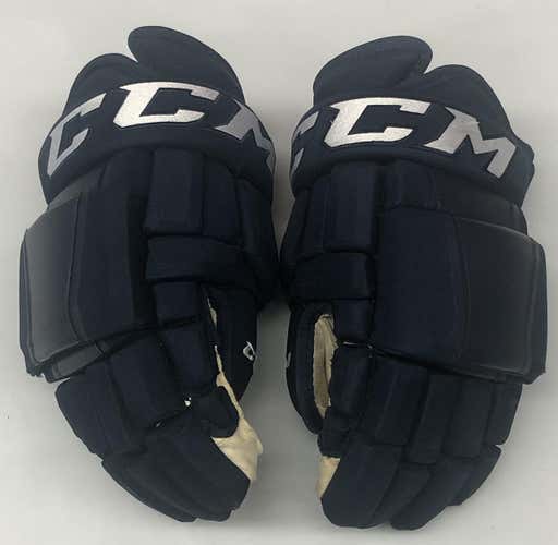 CCM HG97 Pro Stock Custom Hockey Gloves 14" FLORIDA PANTHERS NHL USED (6553)