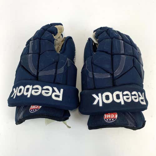 Used | Navy Blue Reebok 11k Gloves | 15" | #EQ1198