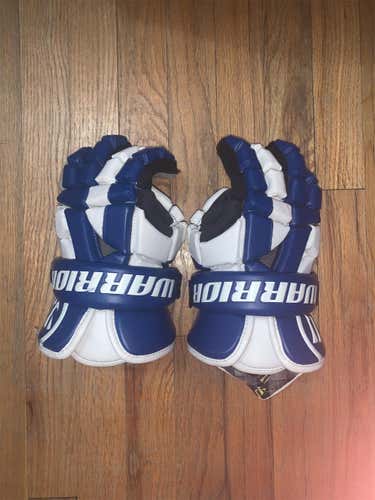 Blue Warrior Riot Lacrosse Gloves