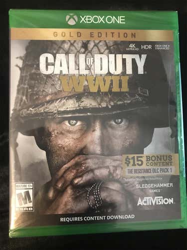 NEVER OPENED! Call Of Duty World War 2 - Gold Edition (Xbox One)