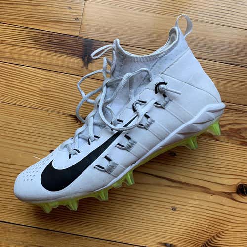 Nike Alpha Huarache 6 Elite Cleats - White Men's Size 10.5