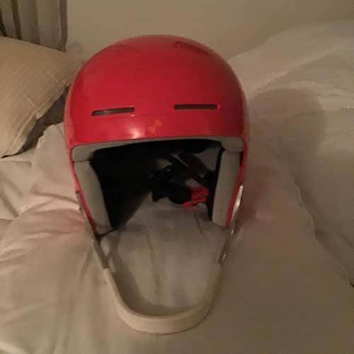 Orange Used Large POC Helmet