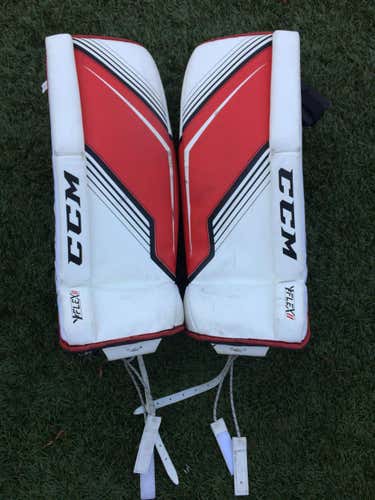 Used 24" CCM Youth Goalie Leg Pads