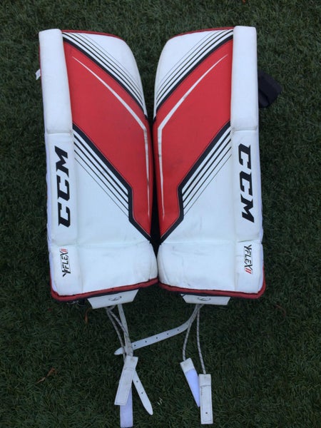 Used 24" CCM Youth Goalie Leg Pads