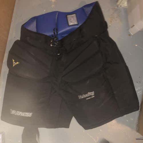 Black Used Large Vaughn V6  Hockey Goalie Pants