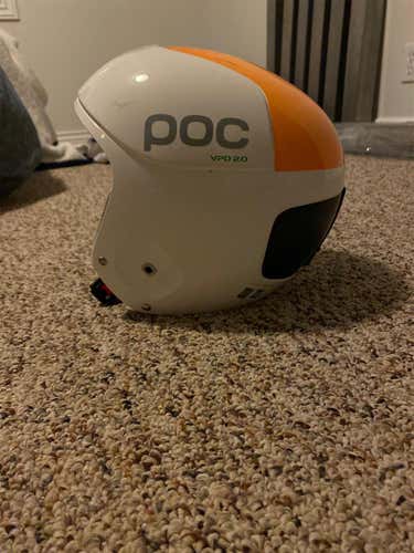 White Unisex Medium/Large POC Orbic Comp Helmet FIS Legal