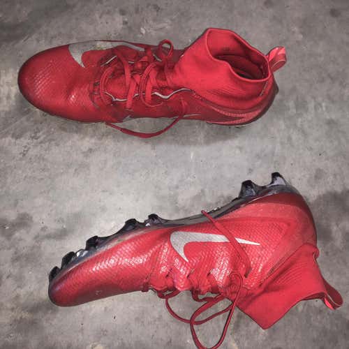 Custom Red Men's Molded Cleats Nike