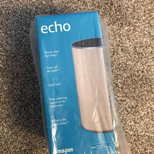 Amazon Echo (2nd Generation) Smart Speaker with Alexa - Heather Gray Fabric