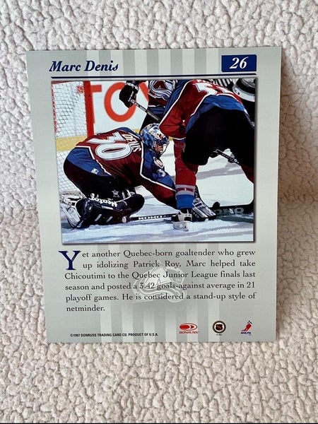 MARC DENIS DONRUSS STUDIO 97-98 8x10 Hockey Card Portrait