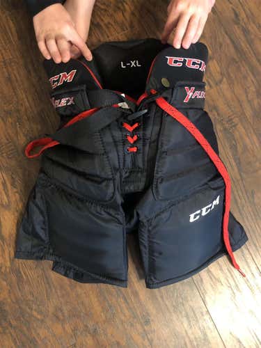 Black New Large CCM Hockey Goalie Pants