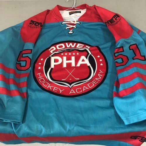 Power Hockey Prospects AAA New Adult Men's MEDIUM Jersey plus PUCK