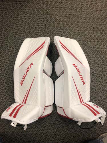 White New MediumBauer Vapor 2X Pro  Goalie Leg Pads