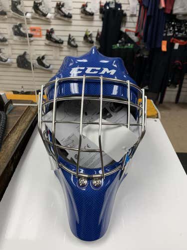 Blue Senior Medium New CCM 1.9 Goalie Mask