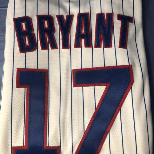 White Kris Bryant Chicago Cubs Home Jersey