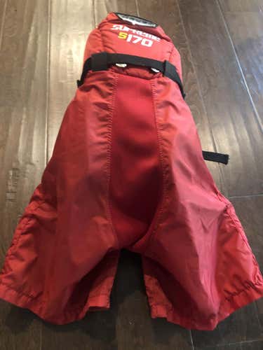 Red Youth Used Large Bauer Supreme S170 Hockey Pants