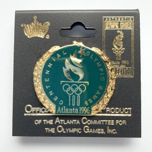 Vintage 1996 Atlanta Olympics Wreath Pin Vtg 90s Collectibles Memorabilia