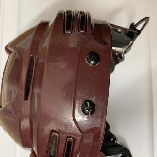 Used Large Maroon Bauer Re-Akt 75 Helmet